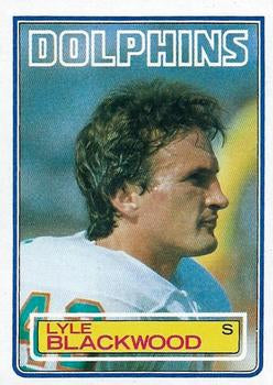 #311 Lyle Blackwood - Miami Dolphins - 1983 Topps Football