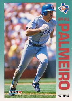 #311 Rafael Palmeiro - Texas Rangers - 1992 Fleer Baseball