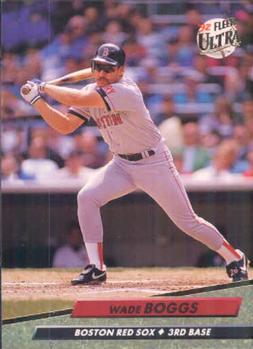 #311 Wade Boggs - Boston Red Sox - 1992 Ultra Baseball