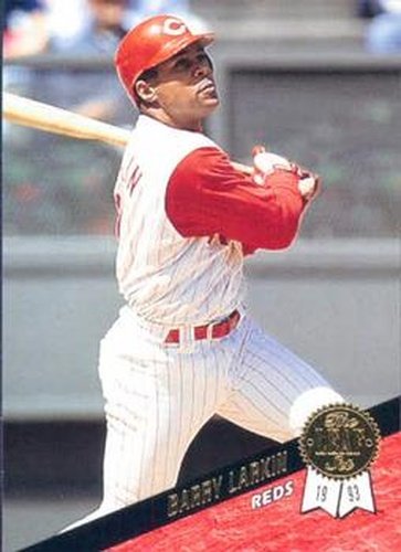 #311 Barry Larkin - Cincinnati Reds - 1993 Leaf Baseball