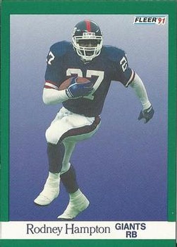 #311 Rodney Hampton - New York Giants - 1991 Fleer Football