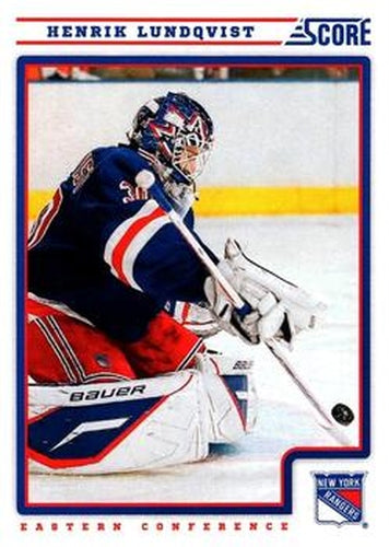 #311 Henrik Lundqvist - New York Rangers - 2012-13 Score Hockey
