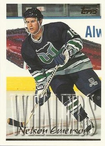 #311 Nelson Emerson - Hartford Whalers - 1995-96 Topps Hockey