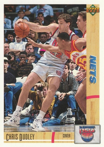 #311 Chris Dudley - New Jersey Nets - 1991-92 Upper Deck Basketball