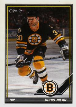 #311 Chris Nilan - Boston Bruins - 1991-92 O-Pee-Chee Hockey