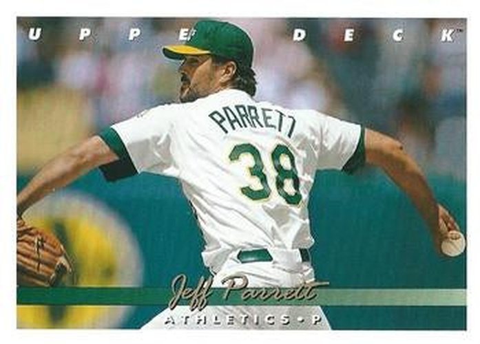 #311 Jeff Parrett - Oakland Athletics - 1993 Upper Deck Baseball