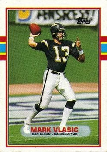 #311 Mark Vlasic - San Diego Chargers - 1989 Topps Football
