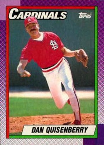 #312 Dan Quisenberry - St. Louis Cardinals - 1990 Topps Baseball