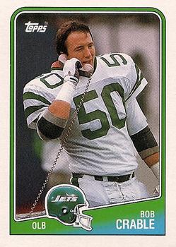 #312 Bob Crable - New York Jets - 1988 Topps Football