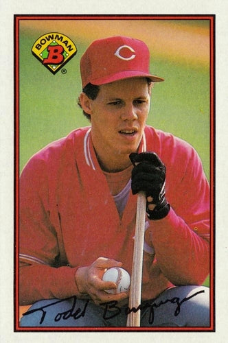 #312 Todd Benzinger - Cincinnati Reds - 1989 Bowman Baseball