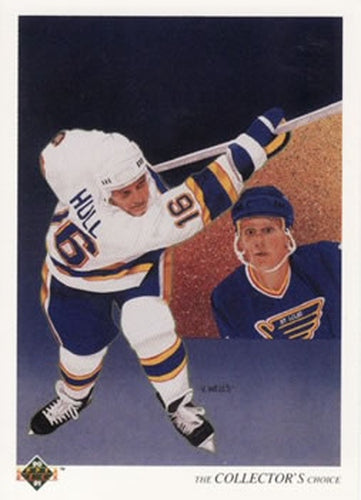#312 Brett Hull - St. Louis Blues - 1990-91 Upper Deck Hockey