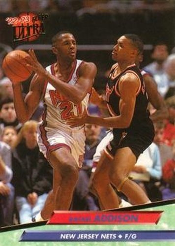 #312 Rafael Addison - New Jersey Nets - 1992-93 Ultra Basketball