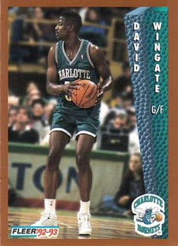 #312 David Wingate - Charlotte Hornets - 1992-93 Fleer Basketball