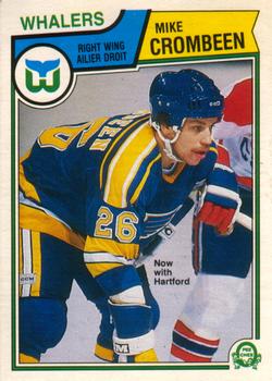 #312 Mike Crombeen - Hartford Whalers - 1983-84 O-Pee-Chee Hockey