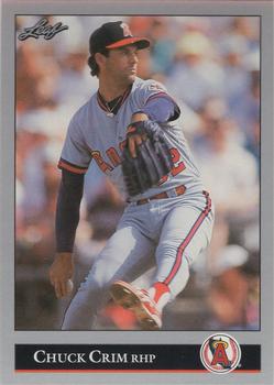 #312 Chuck Crim - California Angels - 1992 Leaf Baseball