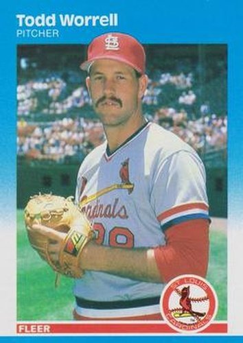 #312 Todd Worrell - St. Louis Cardinals - 1987 Fleer Baseball