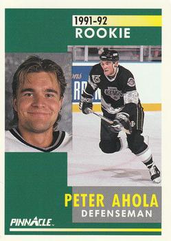 #312 Peter Ahola - Los Angeles Kings - 1991-92 Pinnacle Hockey