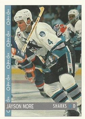 #312 Jayson More - San Jose Sharks - 1992-93 O-Pee-Chee Hockey