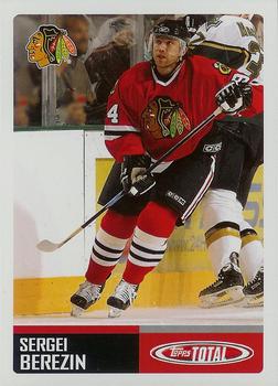 #312 Sergei Berezin - Chicago Blackhawks - 2002-03 Topps Total Hockey