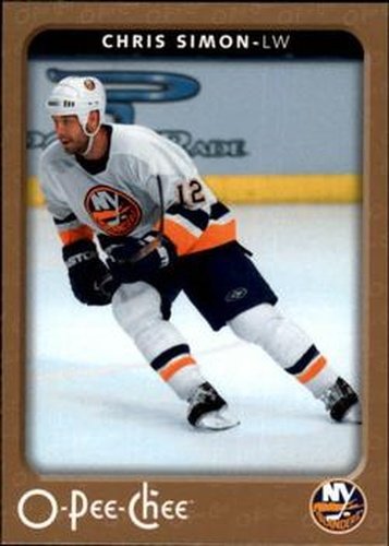 #312 Chris Simon - New York Islanders - 2006-07 O-Pee-Chee Hockey
