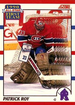 #312 Patrick Roy - Montreal Canadiens - 1990-91 Score Canadian Hockey