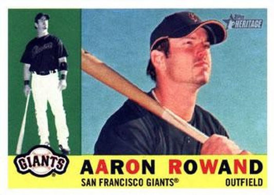 #312 Aaron Rowand - San Francisco Giants - 2009 Topps Heritage Baseball