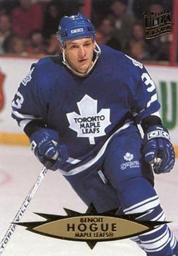 #312 Benoit Hogue - Toronto Maple Leafs - 1995-96 Ultra Hockey
