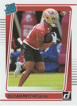 #312 Elijah Mitchell - San Francisco 49ers - 2021 Donruss Football