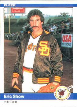 #312 Eric Show - San Diego Padres - 1984 Fleer Baseball