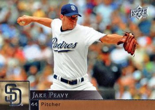 #312 Jake Peavy - San Diego Padres - 2009 Upper Deck Baseball