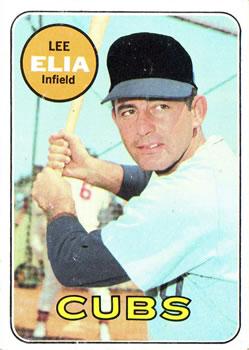 #312 Lee Elia - Chicago Cubs - 1969 Topps Baseball