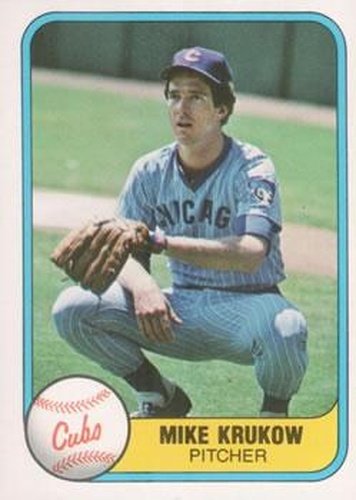 #312 Mike Krukow - Chicago Cubs - 1981 Fleer Baseball