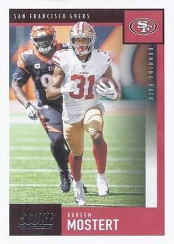 #312 Raheem Mostert - San Francisco 49ers - 2020 Score Football