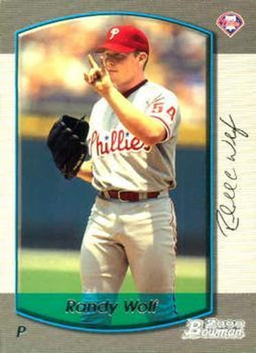 #312 Randy Wolf - Philadelphia Phillies - 2000 Bowman Baseball