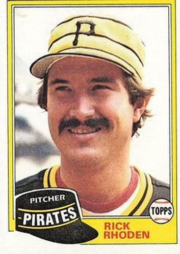 #312 Rick Rhoden - Pittsburgh Pirates - 1981 Topps Baseball