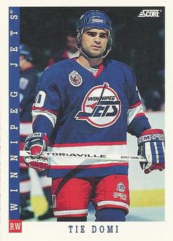 #312 Tie Domi - Winnipeg Jets - 1993-94 Score Canadian Hockey