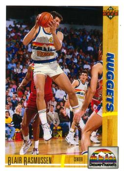 #312 Blair Rasmussen - Denver Nuggets - 1991-92 Upper Deck Basketball