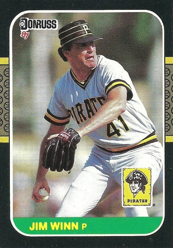 #312 Jim Winn - Pittsburgh Pirates - 1987 Donruss Baseball