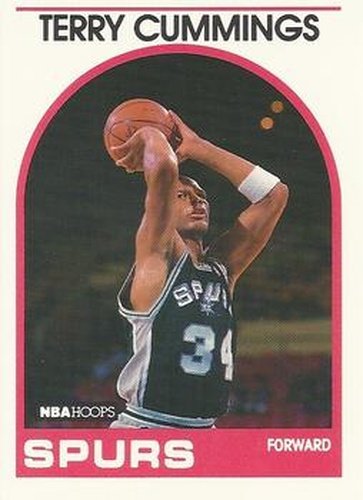 #312 Terry Cummings - San Antonio Spurs - 1989-90 Hoops Basketball