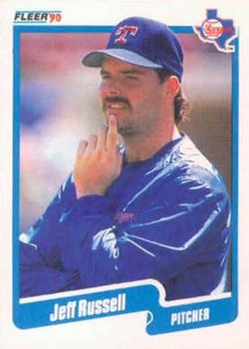 #312 Jeff Russell - Texas Rangers - 1990 Fleer USA Baseball