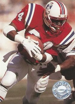 #312 Jon Vaughn - New England Patriots - 1991 Pro Set Platinum Football
