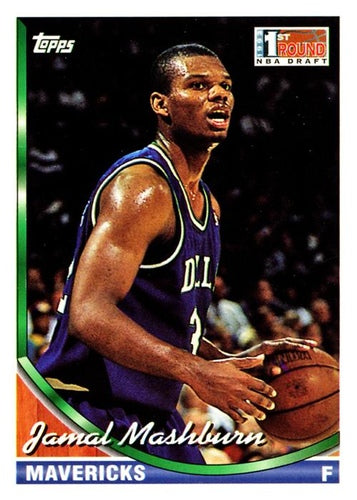 #312 Jamal Mashburn - Dallas Mavericks - 1993-94 Topps Basketball