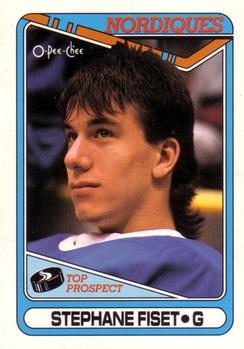 #312 Stephane Fiset - Quebec Nordiques - 1990-91 O-Pee-Chee Hockey