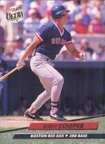 #312 Scott Cooper - Boston Red Sox - 1992 Ultra Baseball