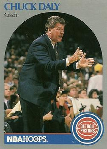 #312 Chuck Daly - Detroit Pistons - 1990-91 Hoops Basketball