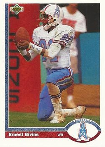 #312 Ernest Givins - Houston Oilers - 1991 Upper Deck Football