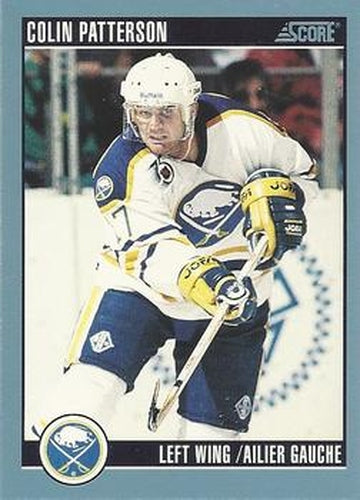 #312 Colin Patterson - Buffalo Sabres - 1992-93 Score Canadian Hockey