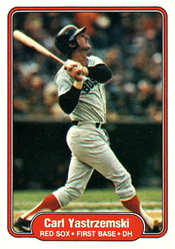 #312 Carl Yastrzemski - Boston Red Sox - 1982 Fleer Baseball