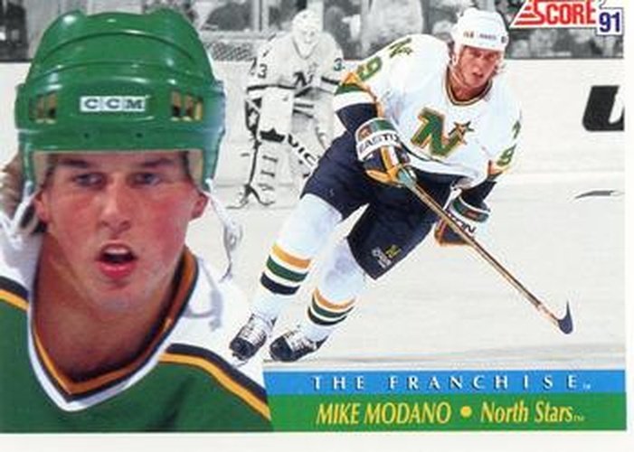 #313 Mike Modano - Minnesota North Stars - 1991-92 Score Canadian Hockey