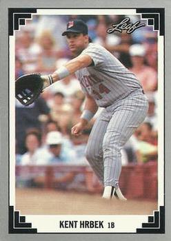 #313 Kent Hrbek - Minnesota Twins - 1991 Leaf Baseball